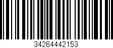 Código de barras (EAN, GTIN, SKU, ISBN): '34264442153'