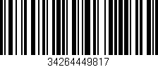 Código de barras (EAN, GTIN, SKU, ISBN): '34264449817'