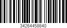 Código de barras (EAN, GTIN, SKU, ISBN): '34264458840'