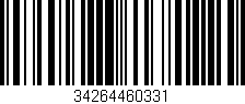 Código de barras (EAN, GTIN, SKU, ISBN): '34264460331'