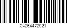 Código de barras (EAN, GTIN, SKU, ISBN): '34264472921'