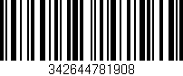 Código de barras (EAN, GTIN, SKU, ISBN): '342644781908'