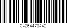 Código de barras (EAN, GTIN, SKU, ISBN): '34264478442'