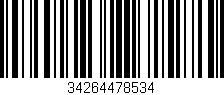 Código de barras (EAN, GTIN, SKU, ISBN): '34264478534'