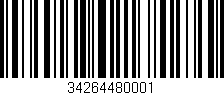 Código de barras (EAN, GTIN, SKU, ISBN): '34264480001'