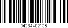 Código de barras (EAN, GTIN, SKU, ISBN): '34264482135'
