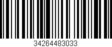 Código de barras (EAN, GTIN, SKU, ISBN): '34264483033'