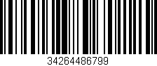 Código de barras (EAN, GTIN, SKU, ISBN): '34264486799'