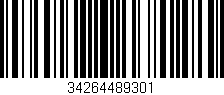 Código de barras (EAN, GTIN, SKU, ISBN): '34264489301'