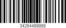 Código de barras (EAN, GTIN, SKU, ISBN): '34264489899'
