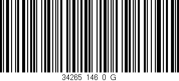 Código de barras (EAN, GTIN, SKU, ISBN): '34265_146_0_G'