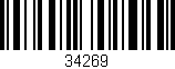 Código de barras (EAN, GTIN, SKU, ISBN): '34269'