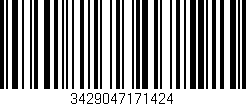 Código de barras (EAN, GTIN, SKU, ISBN): '3429047171424'