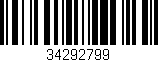 Código de barras (EAN, GTIN, SKU, ISBN): '34292799'