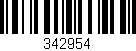 Código de barras (EAN, GTIN, SKU, ISBN): '342954'