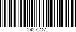 Código de barras (EAN, GTIN, SKU, ISBN): '343-CCVL'