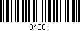 Código de barras (EAN, GTIN, SKU, ISBN): '34301'