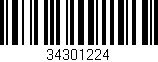Código de barras (EAN, GTIN, SKU, ISBN): '34301224'