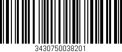 Código de barras (EAN, GTIN, SKU, ISBN): '3430750038201'
