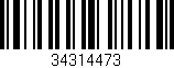 Código de barras (EAN, GTIN, SKU, ISBN): '34314473'