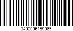 Código de barras (EAN, GTIN, SKU, ISBN): '3432036159365'