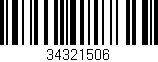 Código de barras (EAN, GTIN, SKU, ISBN): '34321506'