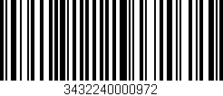 Código de barras (EAN, GTIN, SKU, ISBN): '3432240000972'