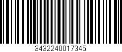 Código de barras (EAN, GTIN, SKU, ISBN): '3432240017345'