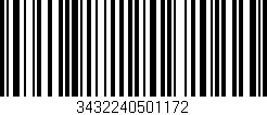 Código de barras (EAN, GTIN, SKU, ISBN): '3432240501172'