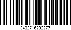 Código de barras (EAN, GTIN, SKU, ISBN): '3432716282277'