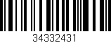 Código de barras (EAN, GTIN, SKU, ISBN): '34332431'
