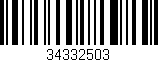 Código de barras (EAN, GTIN, SKU, ISBN): '34332503'