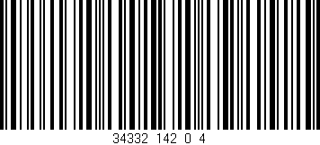 Código de barras (EAN, GTIN, SKU, ISBN): '34332_142_0_4'