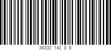 Código de barras (EAN, GTIN, SKU, ISBN): '34332_142_0_6'