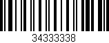 Código de barras (EAN, GTIN, SKU, ISBN): '34333338'