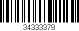Código de barras (EAN, GTIN, SKU, ISBN): '34333379'