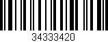 Código de barras (EAN, GTIN, SKU, ISBN): '34333420'