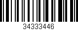Código de barras (EAN, GTIN, SKU, ISBN): '34333446'