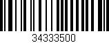 Código de barras (EAN, GTIN, SKU, ISBN): '34333500'