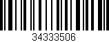 Código de barras (EAN, GTIN, SKU, ISBN): '34333506'