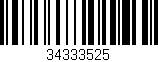 Código de barras (EAN, GTIN, SKU, ISBN): '34333525'