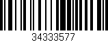 Código de barras (EAN, GTIN, SKU, ISBN): '34333577'