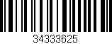 Código de barras (EAN, GTIN, SKU, ISBN): '34333625'
