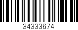 Código de barras (EAN, GTIN, SKU, ISBN): '34333674'
