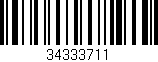 Código de barras (EAN, GTIN, SKU, ISBN): '34333711'