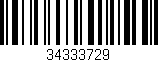 Código de barras (EAN, GTIN, SKU, ISBN): '34333729'