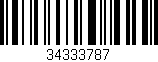 Código de barras (EAN, GTIN, SKU, ISBN): '34333787'