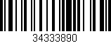 Código de barras (EAN, GTIN, SKU, ISBN): '34333890'
