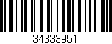 Código de barras (EAN, GTIN, SKU, ISBN): '34333951'