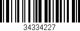 Código de barras (EAN, GTIN, SKU, ISBN): '34334227'
